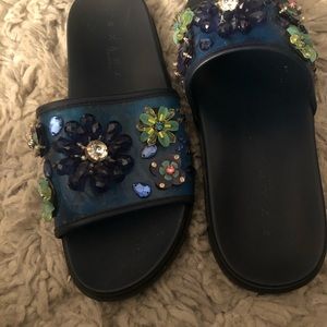 💎Zara Bedazzled Slides💎
